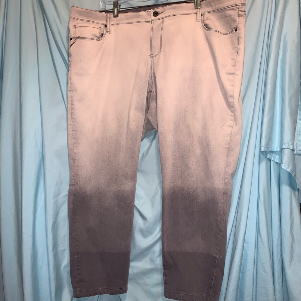 DKNY gray ombré jeans 18W